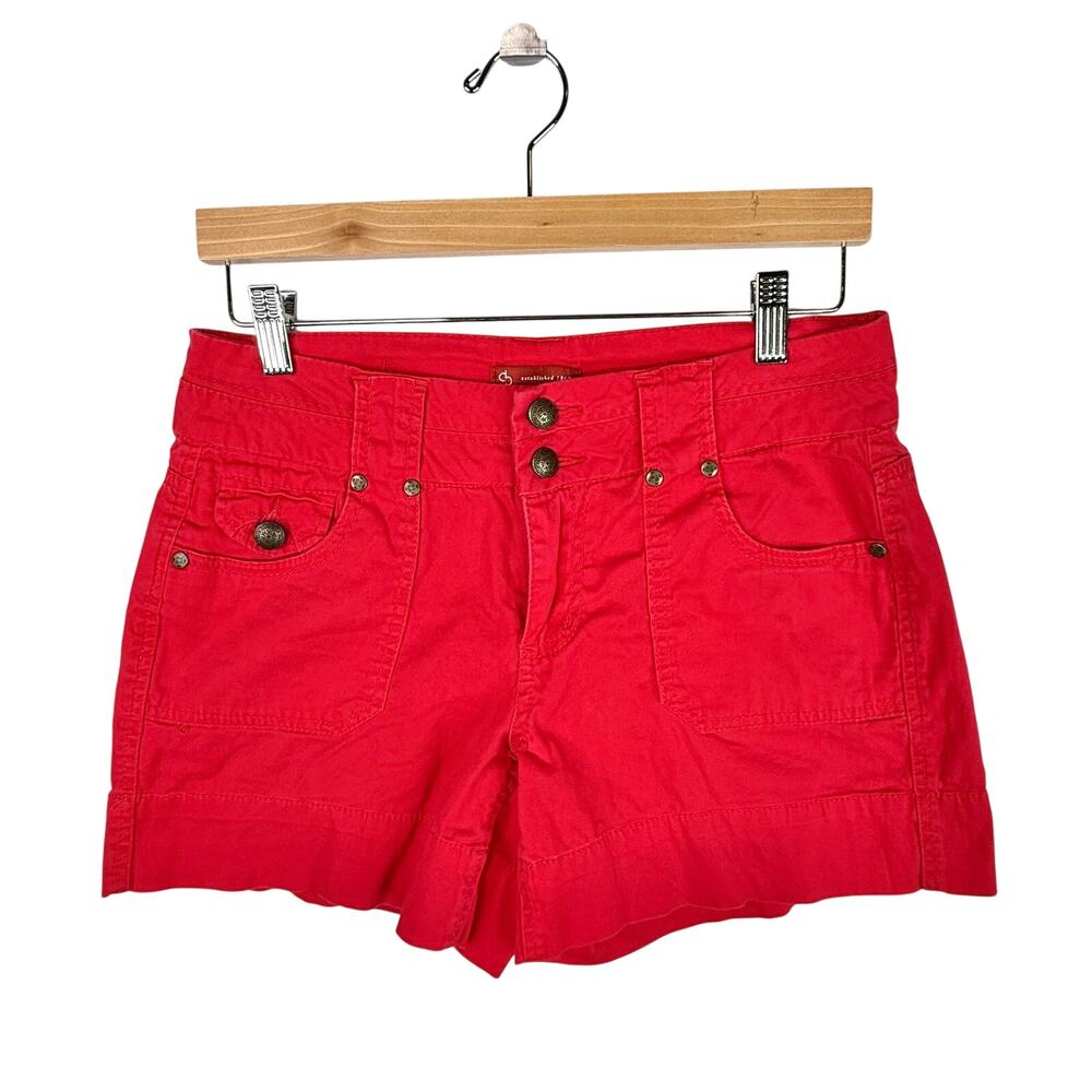 DressBarn Red Cargo Shorts Size 6